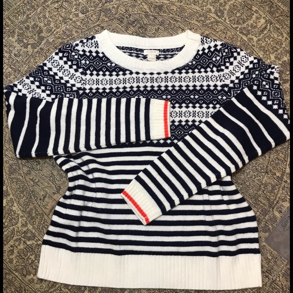J. Crew Factory Sweaters - 🍀🌸 J.Crew Factory Stripes sweater 🌸🍀